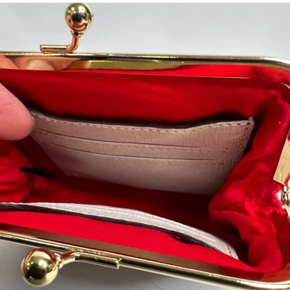 Kiss Lock Bliss Dooney & Bourque Kisslock Coin credit Card purse bag Wallet - Picture 8 of 8